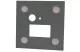 TRACON LVS03MA Mágneses előlap LVS03M süllyesztett világítótesthez,antracit 86,5x86,5x2mm