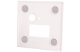 TRACON LVS03MW Mágneses előlap LVS03M süllyesztett világítótesthez, fehér 86,5x86,5x2mm