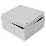   TRACON MED15157 Electronic box, light gray, with full lid 150 × 150 × 70mm, IP55