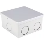   TRACON MED884 Elektronikai doboz, világos szürke, teli fedéllel 80×80×40mm, IP44