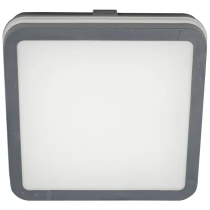  TRACON MFKNA18CCT LED mennyezeti lámpa színhőállító kapcsolóval,antracit 230V,50Hz,18W, 1850lm, 3000K/4000K/6500K, IP65,D=220mm,EEI=F