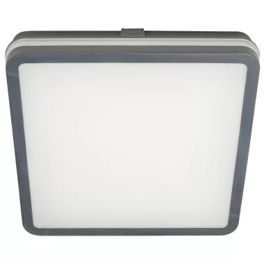 TRACON MFKNA24CCT LED mennyezeti lámpa színhőállító kapcsolóval,antracit 230V,50Hz,24W, 2500lm, 3000K/4000K/6500K, IP65,D=290mm,EEI=F