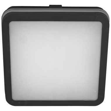 TRACON MFKNBL18CCT LED mennyezeti lámpa színhőállító kapcsolóval,fekete 230V,50Hz,18W, 1850lm, 3000K/4000K/6500K, IP65,D=220mm,EEI=F