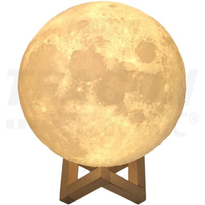   TRACON MOON Hold formájú LED dekor asztalilámpa 400 mAh, 1, 5 W, 60lm, 4000 K