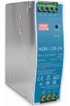 TRACON NDR-120-24 DIN sínre szerelhető tápegységszabályozható DC kimenettel 90-264 VAC / 24-28 VDC; 120 W; 0-5 A