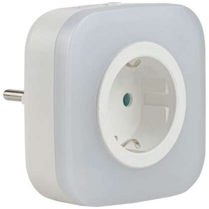 TRACON NLK Éjszakai fény fényérzékelővel 230VAC, 50Hz, 0,5W, 3000K, 10lm, 1xSCHUKO