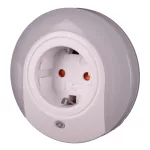   TRACON NLSCHUKO Éjszakai fény érzékelővel 230VAC, 50Hz, 0,42W, 15lm, CDS, 1xSCHUKO