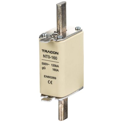 TRACON NT0-16 Késes biztosító Un=500V AC, 16A, 0, 120kA/500VAC, gG