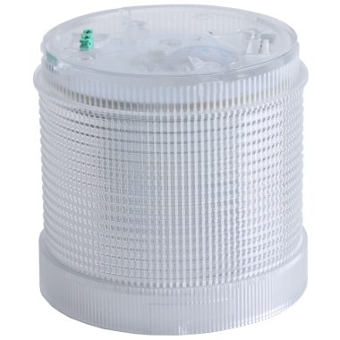 TRACON NYG3-70230W Fényjelző oszlop, fehér fényűhenger, hangjelzéses aljzathoz 230V AC, IP65