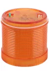 TRACON NYG3-70230Y Fényjelző oszlop, sárga fényűhenger, hangjelzéses aljzathoz 230V AC, IP65