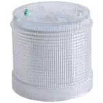   TRACON NYG3-7024W Fényjelző oszlop, fehér fényűhenger, hangjelzéses aljzathoz 24V AC/DC, IP65