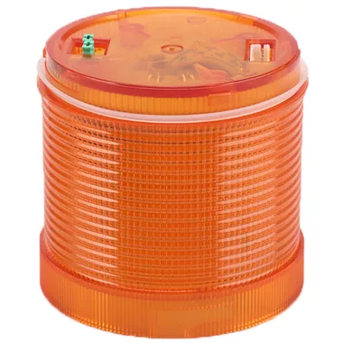 TRACON NYG3-7024Y Fényjelző oszlop, sárga fényűhenger, hangjelzéses aljzathoz 24V AC/DC, IP65