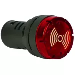 TRACON NYG3-BFR24 Hang- és fényjelző, piros AC/DC24V