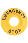 TRACON NYG3-ES60H EMERGENCY STOP lap, magasított d=60mm, h=8mm, ABS