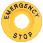   TRACON NYG3-ES60H EMERGENCY STOP lap, magasított d=60mm, h=8mm, ABS
