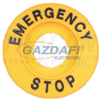 TRACON NYG3-ES60H EMERGENCY STOP lap d=60mm, h=8mm, ABS