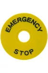 TRACON NYG3-ES90 EMERGENCY STOP lap d=90mm; h=2mm; ABS