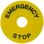 TRACON NYG3-ES90 EMERGENCY STOP lap d=90mm; h=2mm; ABS