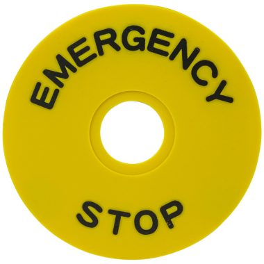 TRACON NYG3-ES90 EMERGENCY STOP lap d=90mm; h=2mm; ABS