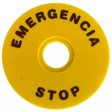 TRACON NYG3-ES90 EMERGENCY STOP lap d=90mm; h=2mm; ABS