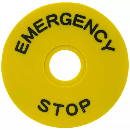 TRACON NYG3-ES90 EMERGENCY STOP lap d=90mm; h=2mm; ABS