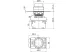 TRACON NYG3-HW Kiálló nyomógomb, fehér 1×NO, 5A/230V AC-15, IP65