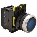   TRACON NYG3-LB Világító nyomógomb, kék 1×NO, 5A/230V AC-15, IP65, LED 230V AC/DC