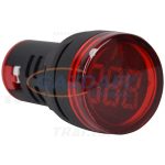   TRACON NYG3-VR Feszültségmérő, LED jelzőfény,piros 24-500VAC, d=22mm