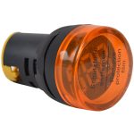 TRACON NYG3-VY Feszültségmérő, LED jelzőfény,sárga 24-500VAC, d=22mm