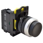 TRACON NYK3-HBK Kiálló nyomókapcsoló, fekete 1×NO, 5A/230V AC-15, IP42