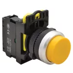   TRACON NYK3-HY Kiálló nyomókapcsoló, sárga 1×NO, 5A/230V AC-15, IP42