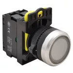   TRACON NYK3-LW Világító nyomókapcsoló, fehér 1×NO, 5A/230V AC-15, IP65, LED 230V AC/DC