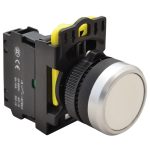 TRACON NYK3-W Egyszerű nyomókapcsoló, fehér 1×NO, 5A/230V AC-15, IP65