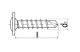 TRACON OPCS25 Laposfejű önfúró lemezcsavar,4,2x25mm 4,2x25mm - 2