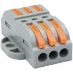 TRACON OVOFT33 Csavar nélküli vezetékösszekötő, toldó, nyitható 0,5-4mm2, 32A, 400VAC 3P