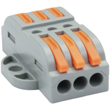 TRACON OVOFT33 Csavar nélküli vezetékösszekötő, toldó, nyitható 0,5-4mm2, 32A, 400VAC 3P