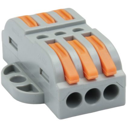 TRACON OVOFT33 Csavar nélküli vezetékösszekötő, toldó, nyitható 0,5-4mm2, 32A, 400VAC 3P