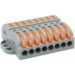   TRACON OVOFT88 Csavar nélküli vezetékösszekötő, toldó, nyitható 0,5-4mm2, 32A, 400VAC 8P