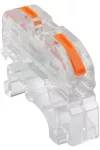 TRACON OVOKT11 Csavar nélküli vezetékösszekötő, toldó, nyitható, átlátszó 0,5-4mm2, 32A, 400VAC 1P