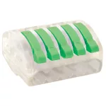   TRACON OVOT2,5-5 Csavar nélküli vezetékösszekötő, nyitható átlátszó 0,75-4mm2, 32A, 400VAC 5P