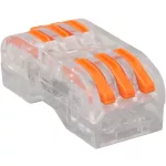   TRACON OVOTT33 Csavar nélküli vezetékösszekötő, toldó, nyitható, átlátszó 0,5-4mm2, 32A, 400VAC 3P