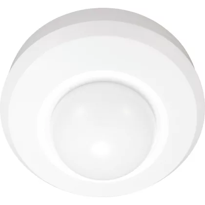 TRACON PRS47 Jelenlétérzékelő, fehér 230V, 50Hz, 360°, 1000W, 1-20m, 10s-30min, 3-2000lux,