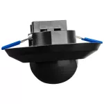   TRACON PRS47BL Jelenlétérzékelő, fekete 230V, 50Hz, 360°, 1000W, 1-20m, 10s-30min, 3-2000lux, IP44