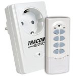 TRACON RCS11 Távkapcsolós csatlakozóaljzat, 1 aljzat, 1 távírányító 230VAC, 50Hz, 3600W, I