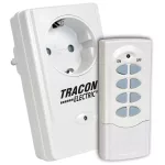   TRACON RCS11 Távkapcsolós csatlakozóaljzat, 1 aljzat, 1 távírányító 230VAC, 50Hz, 3600W, IP20, 433,92MHz