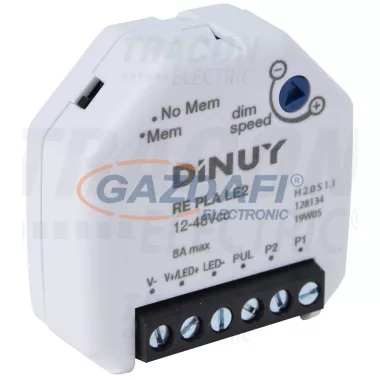 TRACON REPLALE2 Fényerő-szabályzó modul LED szalagokhoz, szerelvénydobozba 12-48 VDC, max. 8 A