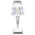 TRACON RLG Asztali akkumulátoros LED díszlámpa, ernyő 1W, 3000-6500K, 3,7V, 1200 mAh, Li-I