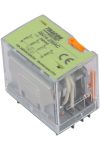 TRACON RN14-230AC Miniatűr teljesítményrelé tesztgombbal és állapotjelzéssel 230V AC / 4×CO (12A, 230V AC / 28V DC)