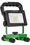 TRACON RSMDAF10W Hordozható akkumulátoros LED fényvető +USB töltő 110-240 VAC, 10W, IP54, 3,7V, 2,2Ah, 800lm, 4000K
