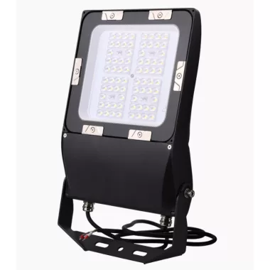TRACON RSMDCA100W LED fényvető, aszimmetrikus, dimmelhető 100-240VAC,50Hz,100W,17.000lm,4000K,IP66,1-10V,EEI=C